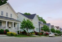 New homes on a quiet street